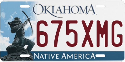 OK license plate 675XMG