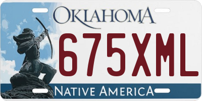 OK license plate 675XML