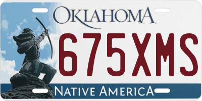 OK license plate 675XMS