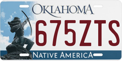 OK license plate 675ZTS