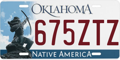 OK license plate 675ZTZ