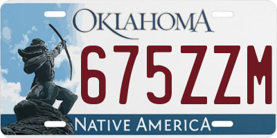 OK license plate 675ZZM
