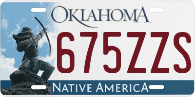 OK license plate 675ZZS