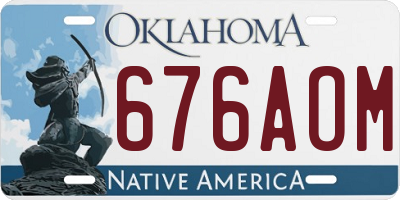 OK license plate 676AOM
