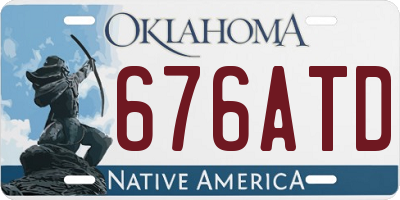 OK license plate 676ATD
