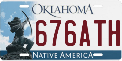 OK license plate 676ATH