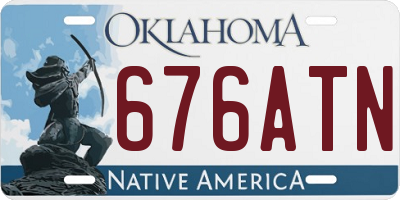 OK license plate 676ATN