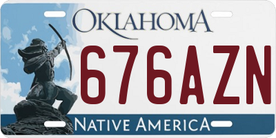 OK license plate 676AZN