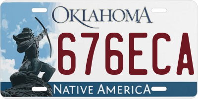 OK license plate 676ECA