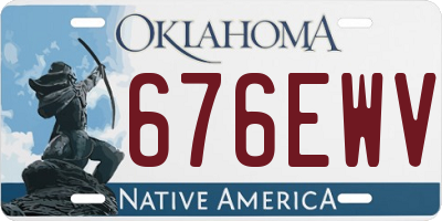 OK license plate 676EWV