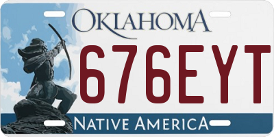 OK license plate 676EYT