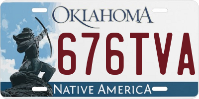 OK license plate 676TVA