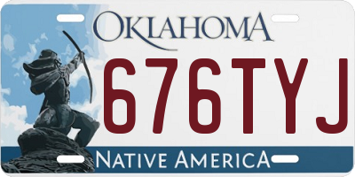 OK license plate 676TYJ