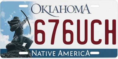 OK license plate 676UCH