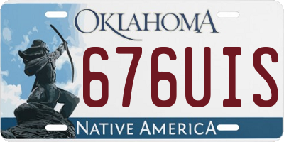 OK license plate 676UIS