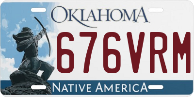 OK license plate 676VRM