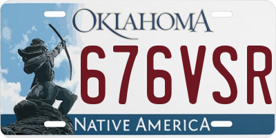 OK license plate 676VSR