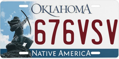 OK license plate 676VSV