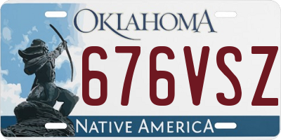 OK license plate 676VSZ