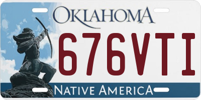 OK license plate 676VTI