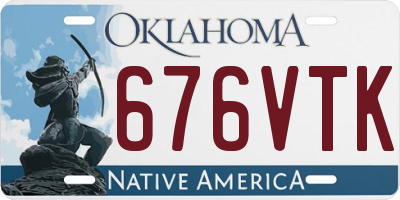 OK license plate 676VTK