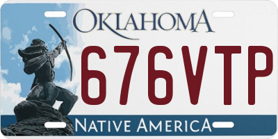 OK license plate 676VTP