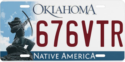 OK license plate 676VTR