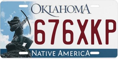 OK license plate 676XKP