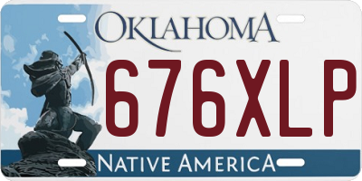 OK license plate 676XLP