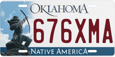 OK license plate 676XMA