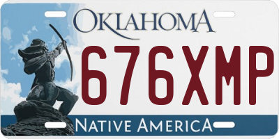 OK license plate 676XMP