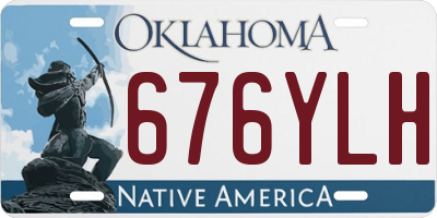OK license plate 676YLH
