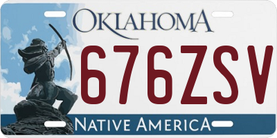 OK license plate 676ZSV