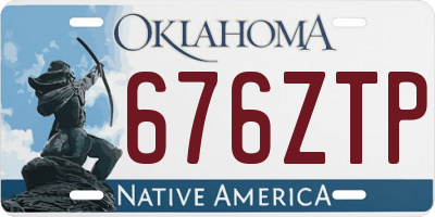 OK license plate 676ZTP