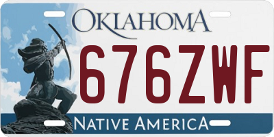 OK license plate 676ZWF