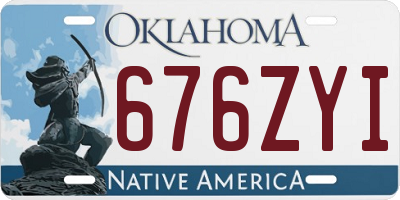 OK license plate 676ZYI