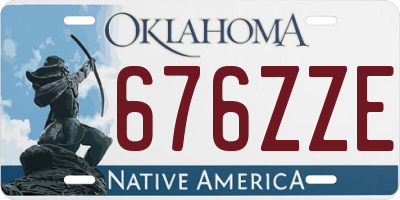 OK license plate 676ZZE