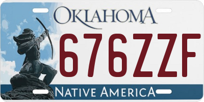 OK license plate 676ZZF