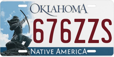 OK license plate 676ZZS