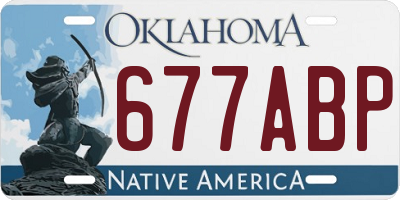 OK license plate 677ABP
