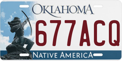 OK license plate 677ACQ