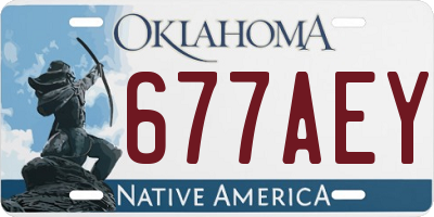 OK license plate 677AEY