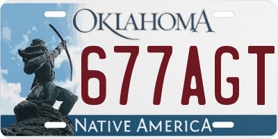 OK license plate 677AGT