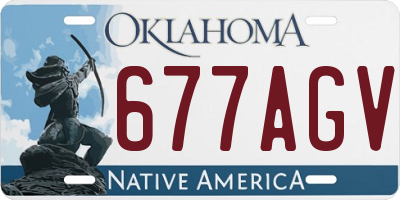 OK license plate 677AGV