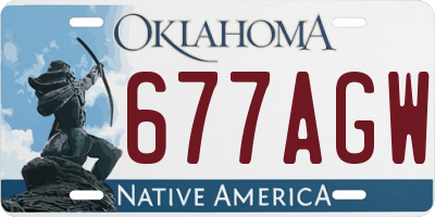 OK license plate 677AGW