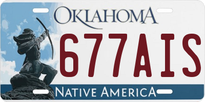 OK license plate 677AIS