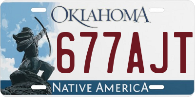 OK license plate 677AJT