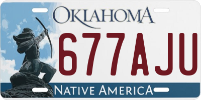 OK license plate 677AJU
