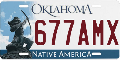 OK license plate 677AMX