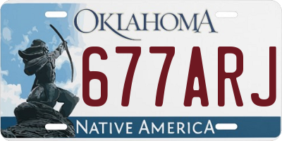 OK license plate 677ARJ